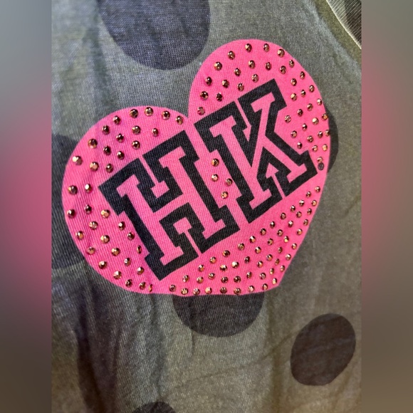 Hello Kitty - Gray Polka Dot Shirt - XL - Picture 3 of 5